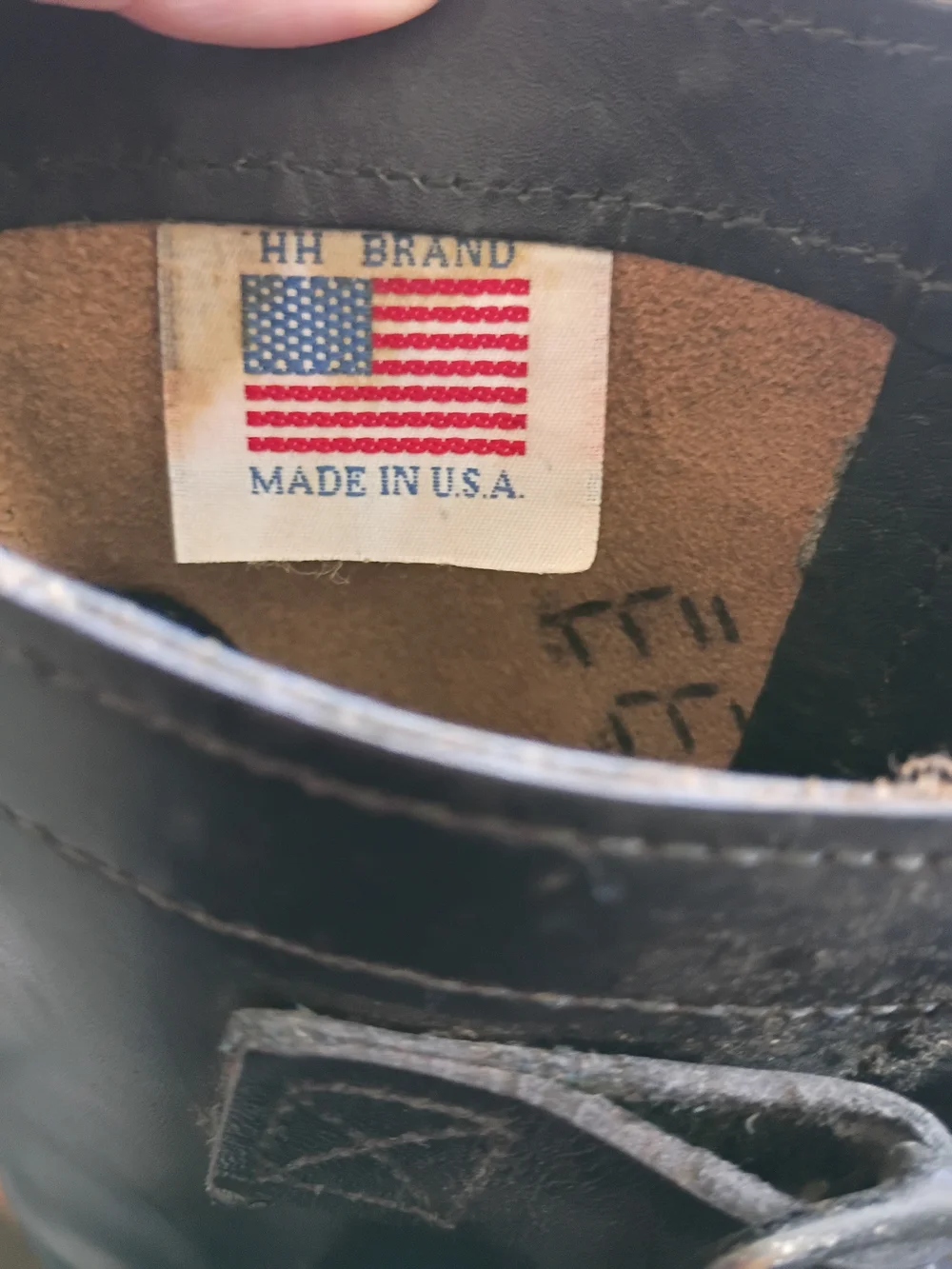 Vintage H&H Brand Military Tanker Boots